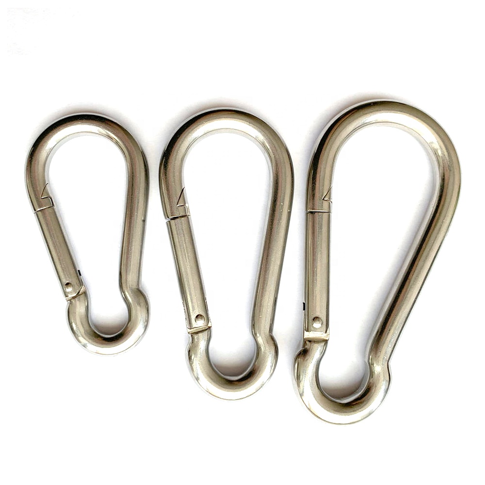 Electrolytic Treatment Technology Stainless Steel DIN5299C Carabiner Snap Spring Hook