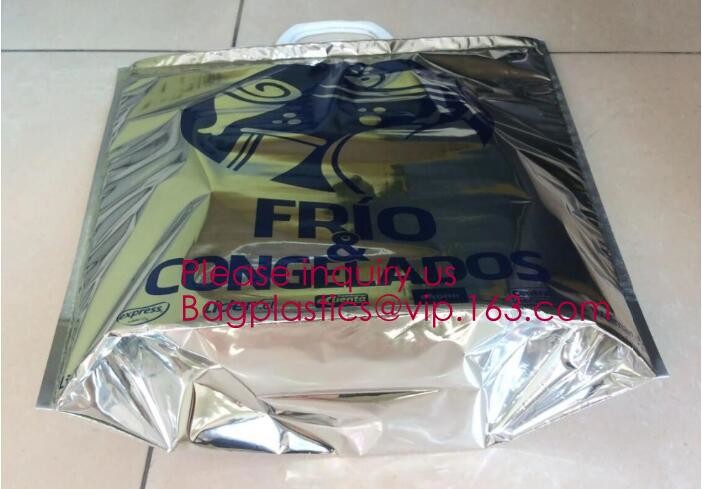 Aluminum Foil Food Use Disposable Cooler Bag Insulated Thermal Bag Organizer Storage Frozen Lunch Bag bagease bagplastic