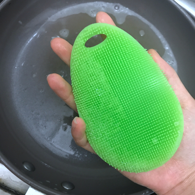 No Hurt The Skin Silicone Kitchen Brush Anti Oxidation Durable Soft, Household Cleaning Sponges