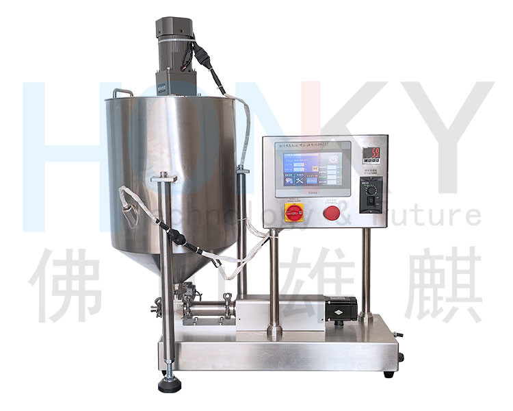 Desktop Massage Cream Paste Syringe Filling Machine With Servo Ceramic Piston Pump For Syringe Filling