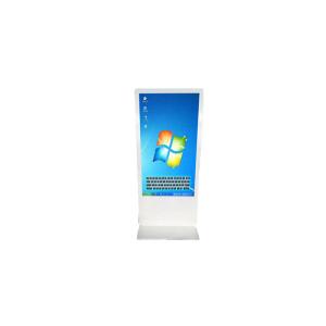 55 Inch Floor Standing Interactive All In One PC LCD Display Touchscreen Kiosk
