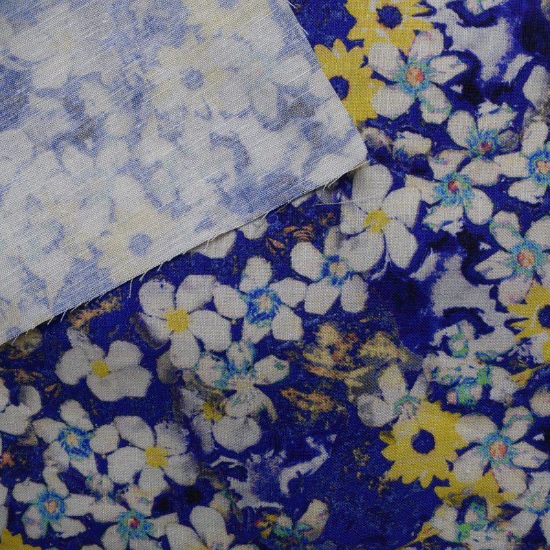 Woven 100% Viscose Rayon Fabric Digital Printed Rayon Challis Textile Floral Pattern