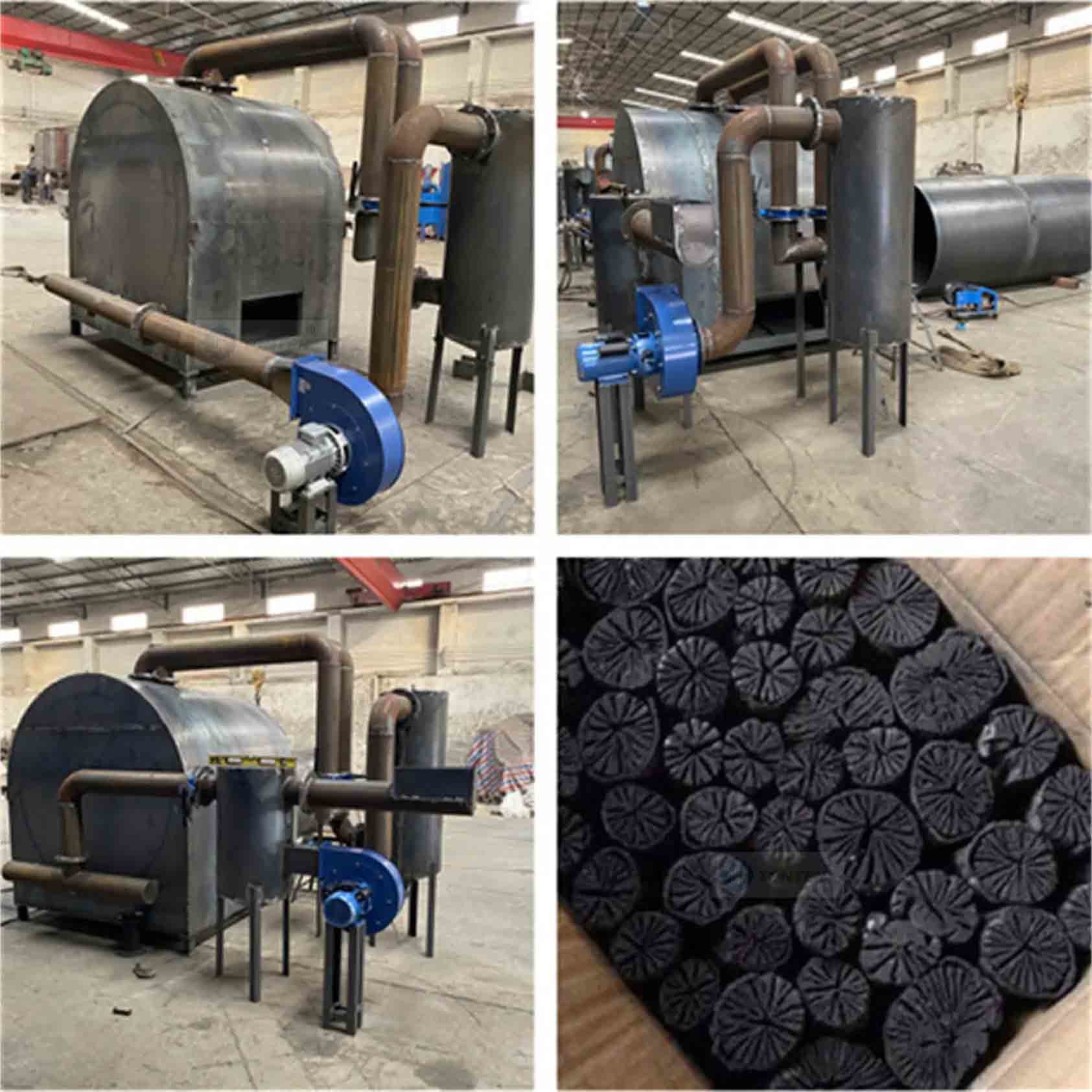 Wood Branch Charcoal Carbonization Furnace Horizontal Carbonization Stove