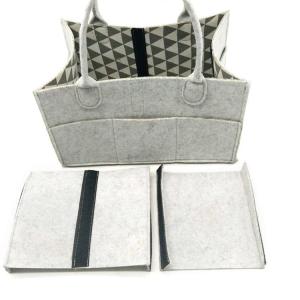 Multi Functional Diaper Organizer Basket With Removable Compartments