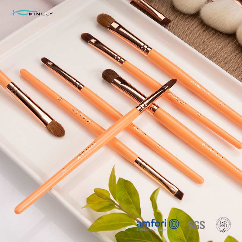 22pcs Wooden Handle Makeup Brushes With Natural Hair And Wooden Handle