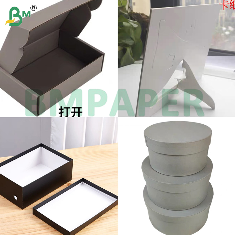 Offset Printing Grey Chipboard 0.8mm 1.0mm For Book Covers & Hardcover File Folders  Recycled Board