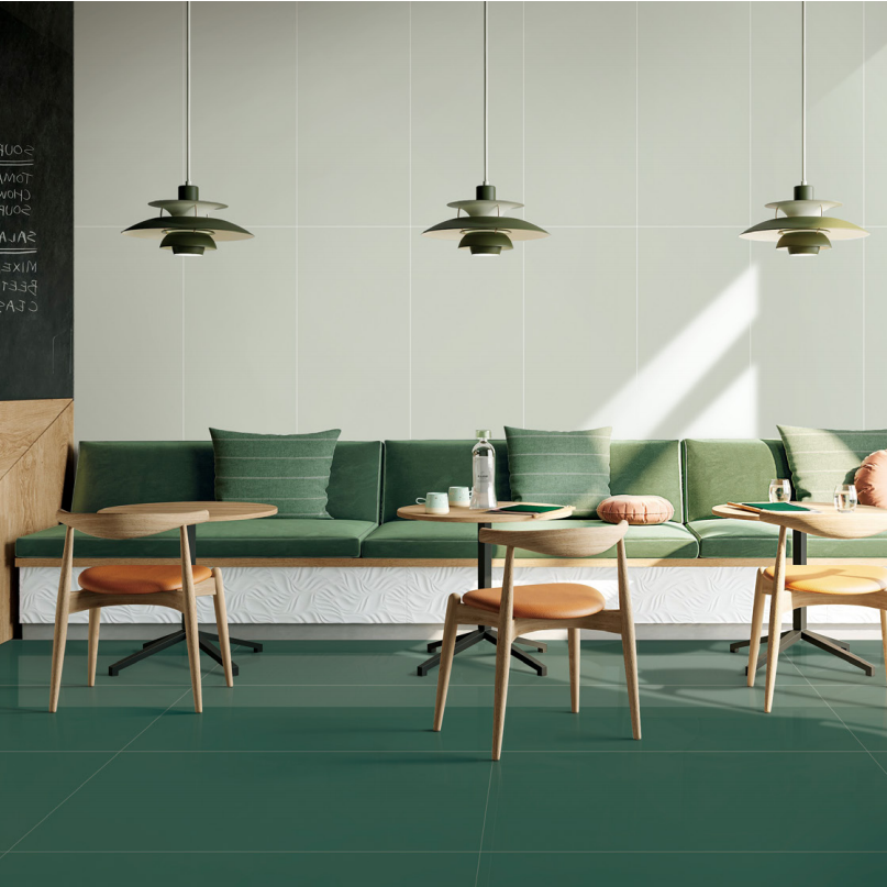 Building Material Non-Slip White Ceramic Floor Tiles 60x120 with High Gloss Finish