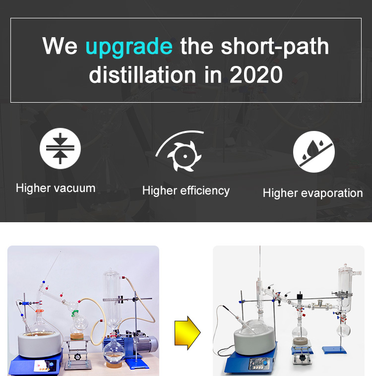 CE 220v 2 Liter Short Path Distillation Equipment