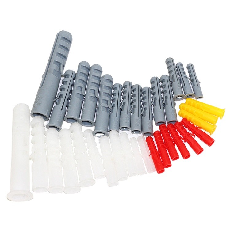 Gray 12x60mm Plastic Expansion Anchor Building Construction Material Fixing