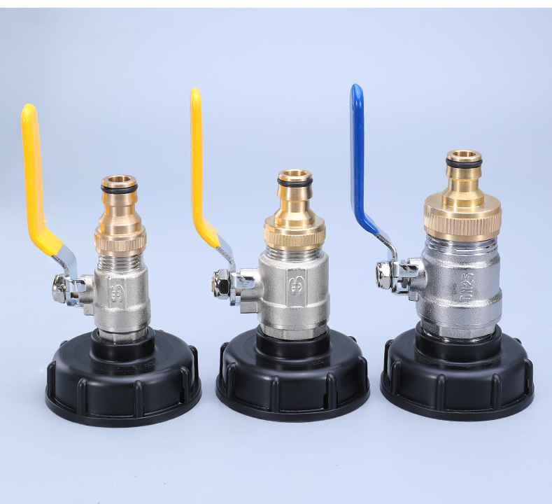 Garden Water Connectors Brass Tap Adapter for IBC Tank Valve Fitting Hose Connector