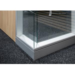 Double Layers Soundproof Frameless Glass Partition Wall High Sound Isolation