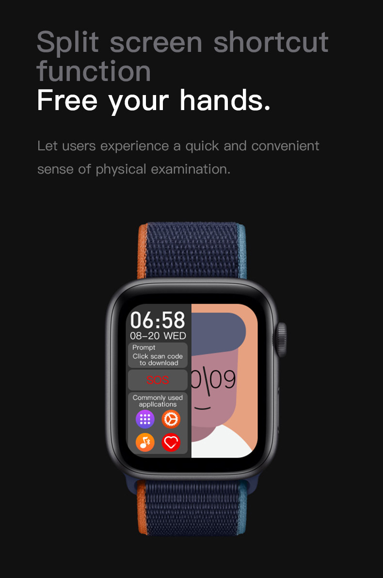 1.69inch Full Screen Iwo 18 Smartwatch Bluetooth Calling