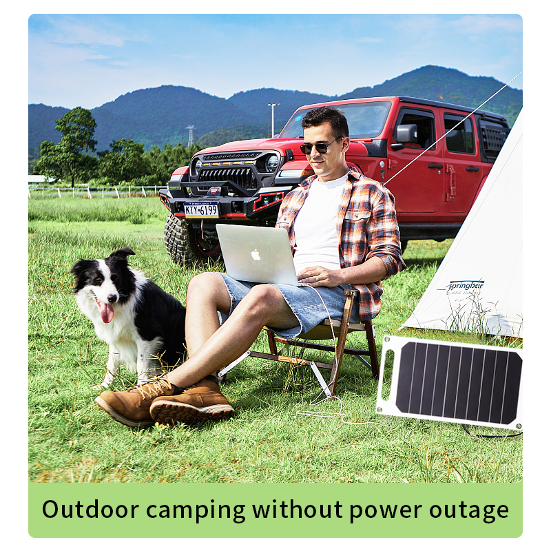 Portable 10W 5V Portable Mini Solar Panels For Outdoor Waterproof Hike Camping