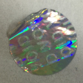 Tamper Evident Void Hologram Security Stickers / Hot Stamp Stickers Glossy Varnish