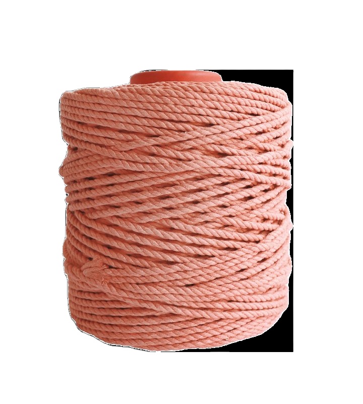 5mm Macrame Cord with Core and 3 Strands of Eco-Friendly Cotton