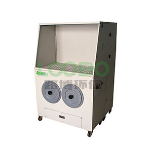 Grinding downdraft table/workbench with dust collection and filtration system