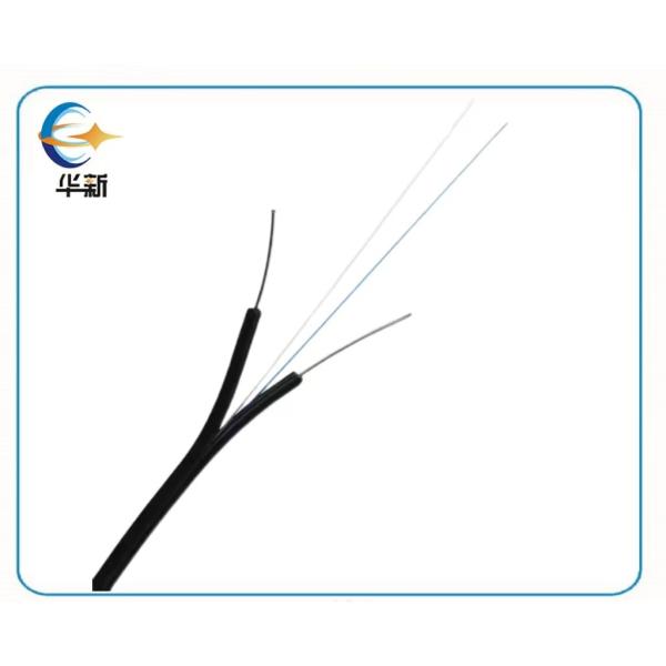 GJXH FTTH Drop Cable LSZH Flame Retardant 1 Fiber Galvanised Single Mode Fiber
