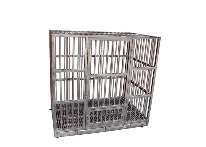 Firm Durable Medical Veterinary Equipment Square Tube Stainless Steel Dog Cages