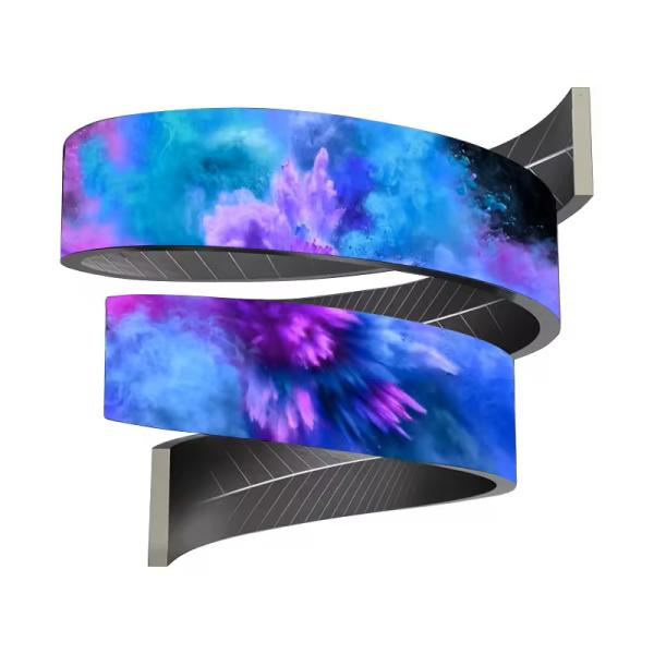  P3 Flexible LED Display Screen Panel Multiple Pixels FCC Certificated Manufactures