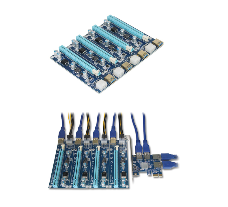 60cm USB 3.0 Cable PCI E Expansion Card 3x FP Solid Capacitors Gold Plated Contacts