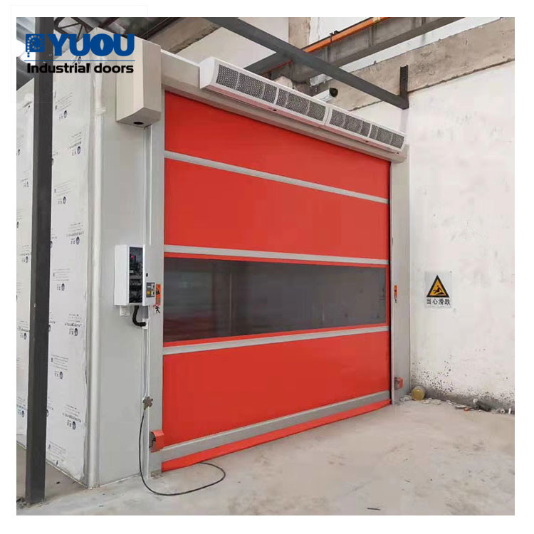 PVC Industrial High Speed Roller Shutter Door 6000mm 220V Automatic Open