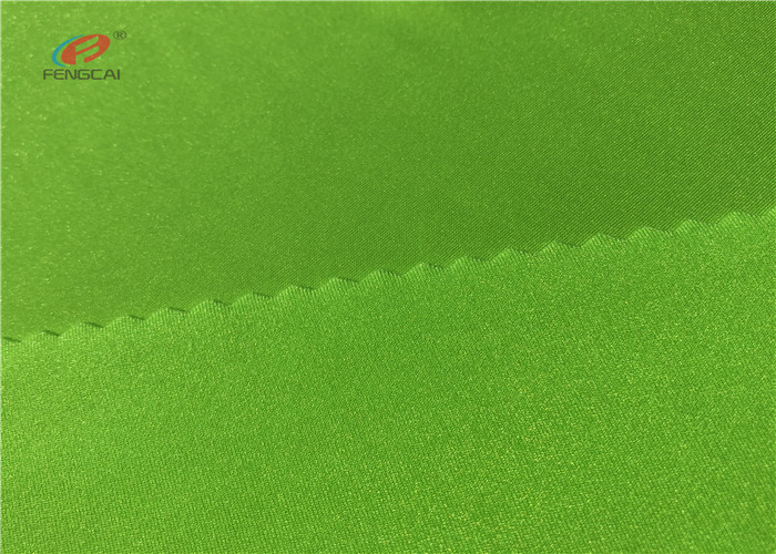 210GSM Warp Knitted Polyester Spandex Fabric Sportswear Yoga Fabric Shiny Green Colour