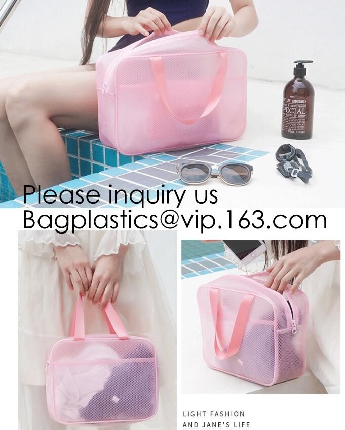 Promotion Travel PVC Cosmetic Pouch,PVC Makeup Bag Pouches Tote Clear Transparent Cosmetic Travel Bag For Sale