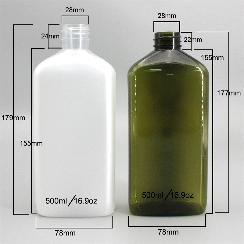 Dark Green 28mm 16.9oz Bulk Plastic Bottles