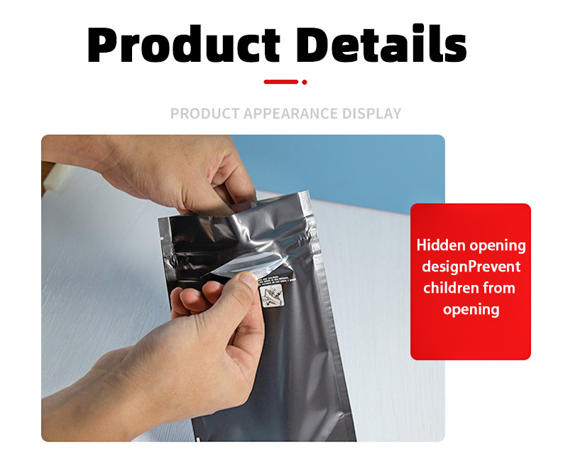 Custom Child Resistant Mylar Bags Odor Resistant Child Resistant Plastic Zipper Lock Child Resistant Mylar Bags