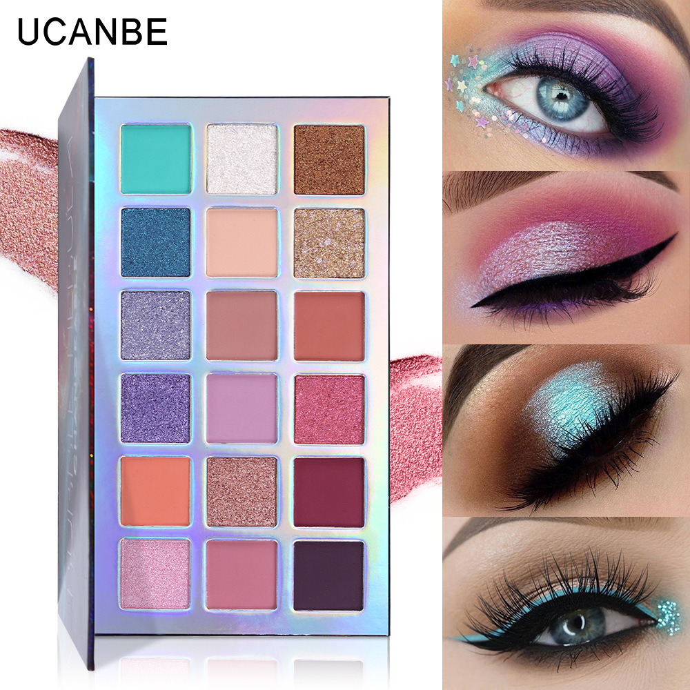 GMPC Cardboard Multicolors Cruelty Free Eyeshadow With Brush Set