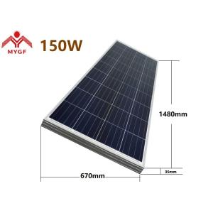ECO Friendly Polycrystalline Solar Panel High Module Conversion Efficiency
