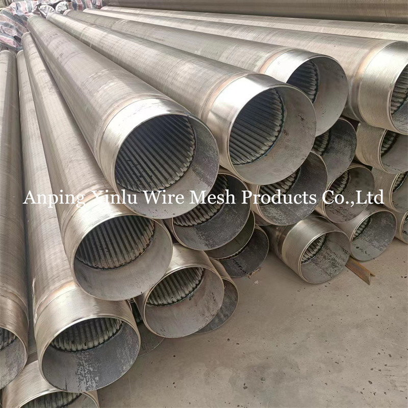 FOTI Flow type Wedge / V Wire wrapped johsnon screen pipe with 6" 8" 10" Diameter