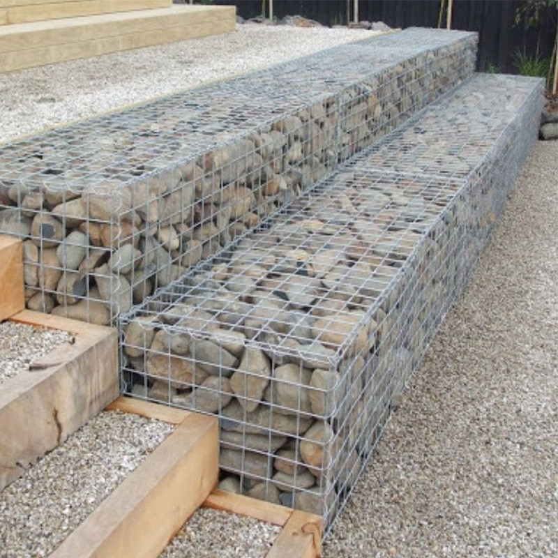  2X1X1m Wire Mesh Gabion Planter Galvanised Steel Stone Retaining Wall Manufactures