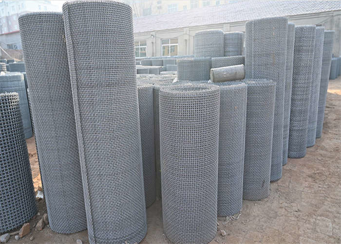 Galvanized Square Woven Crimped Wire Mesh 10m Length For Coal Plant