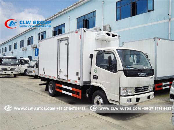 Dongfeng model 5tons Small seafood refrigerated Transport Delivery and Cooler
