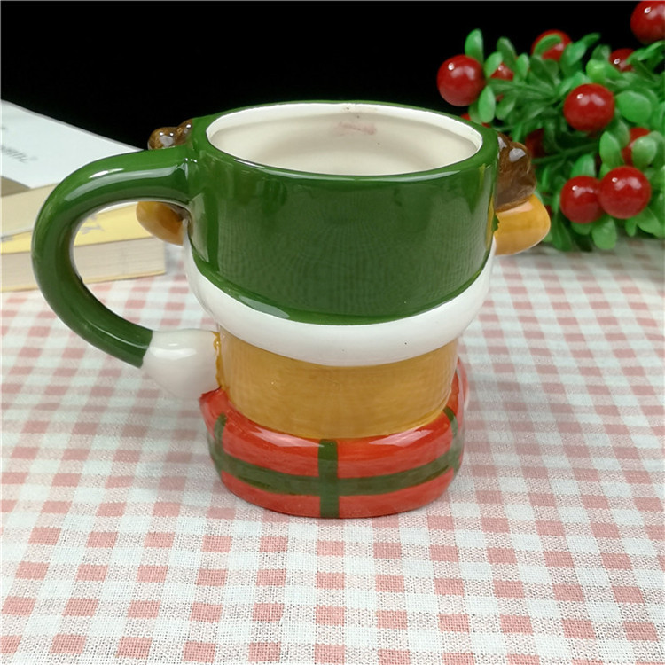 Christmas Mug 400ml Creative 3D Modeling Couple Coffee Cup Breakfast Milk Cup Festival Gift Handcrafted Animal Cup