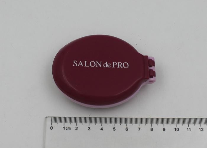 Fashsion Oval Shape 2 In 1 Folding Travel Hair Brush With Mirror And Comb