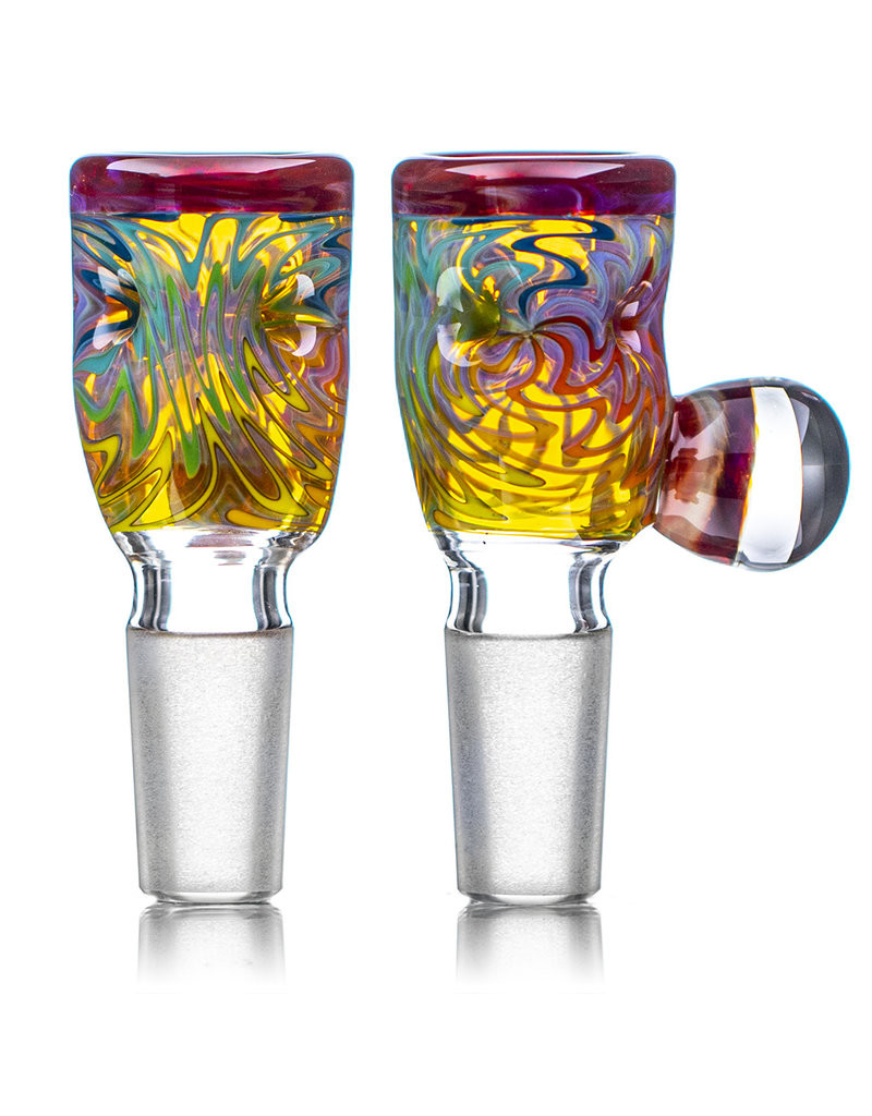 Stock Supply 18mm Male Bowl Glass Slide For Smoking Bong Water Pipe