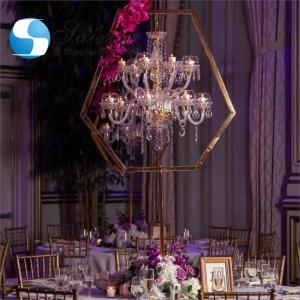  Vintage Wrought Iron Standing Candelabra Floor Candelabra Tall Luxury Hexagon Gold 160cm Manufactures