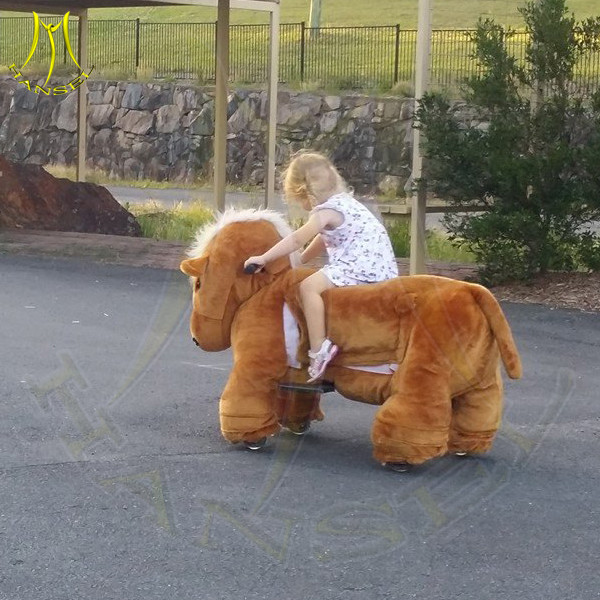 Hansel animal plush rides unicorn kiddie rides in mall for sale