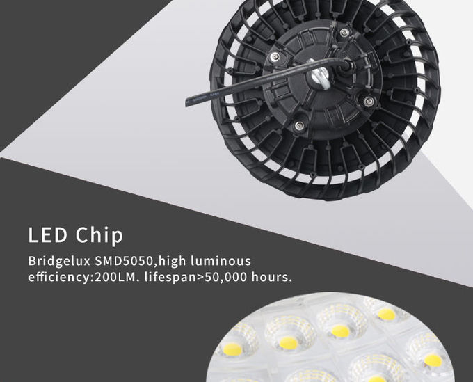 High Efficiency UFO High Bay Light 150 Watt Aluminium Material With 5 Years Warranty