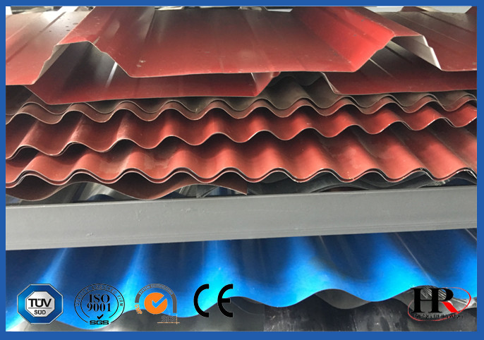 Pre-cutting Sheet Metal Cold Roll Forming Machine With Gear / Sprocket Driving