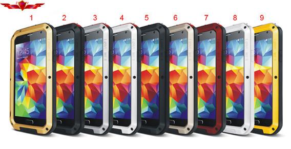 New Type Aluminum Dirtproof/Shockproof/Waterproof Case For Samsung Galaxy S5