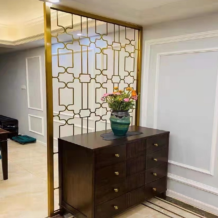 Metal screens vertical decorative room divider