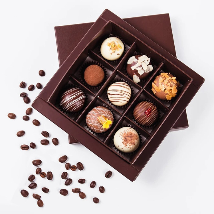 4C Chocolate Gift Box Packaging Eco Friendly Cardboard Boxes 128gsm