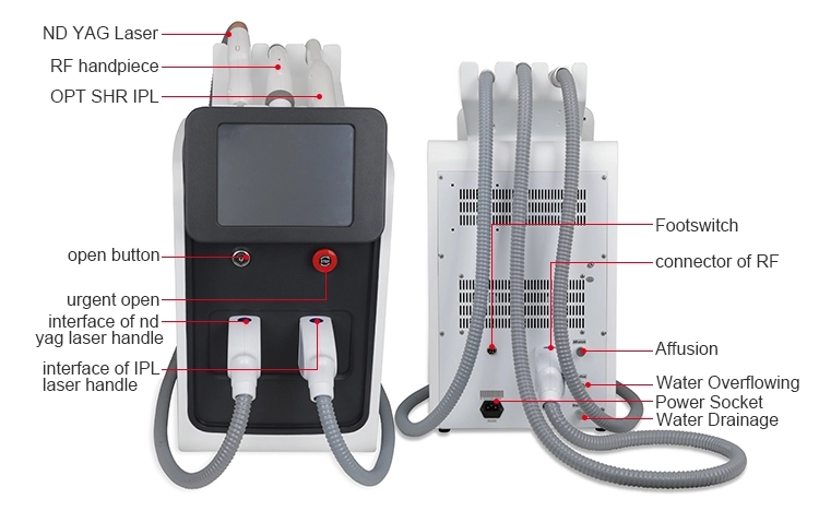 AS1913 ODM Nd Yag OPT Beauty Machine Tattoo Removal Permanently Whitening
