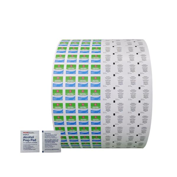 Medical Aluminum Foil Bag for Sterile Alcohol Prep Pad Glasses Cleaning Paper