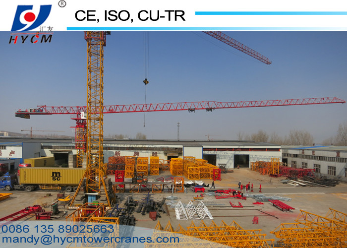 Hydraulic 55m Boom QTZ80(PT5515) 6ton Self Erecting Topless Tower Crane with Winch