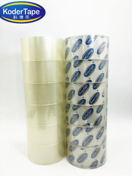 High Adhesion Clear Carton Sealing Tape , Bopp Clear Packaging Tape 35-90mic