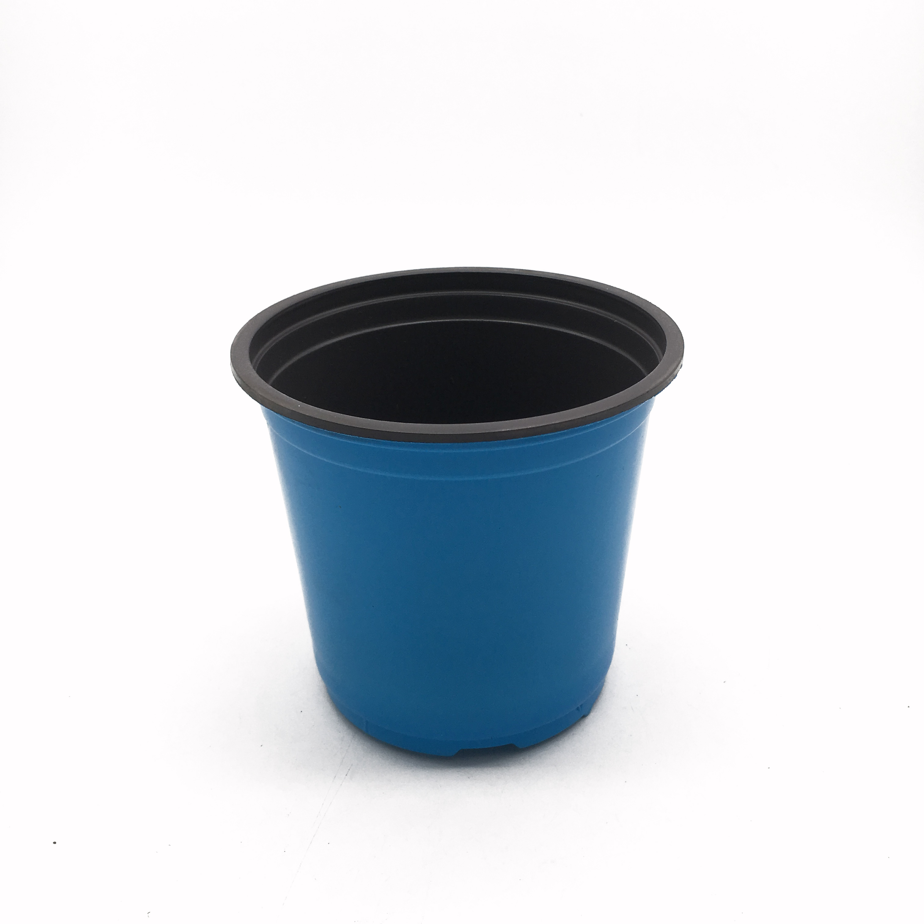 Garden plastic flower pot blue color and a variety size are available